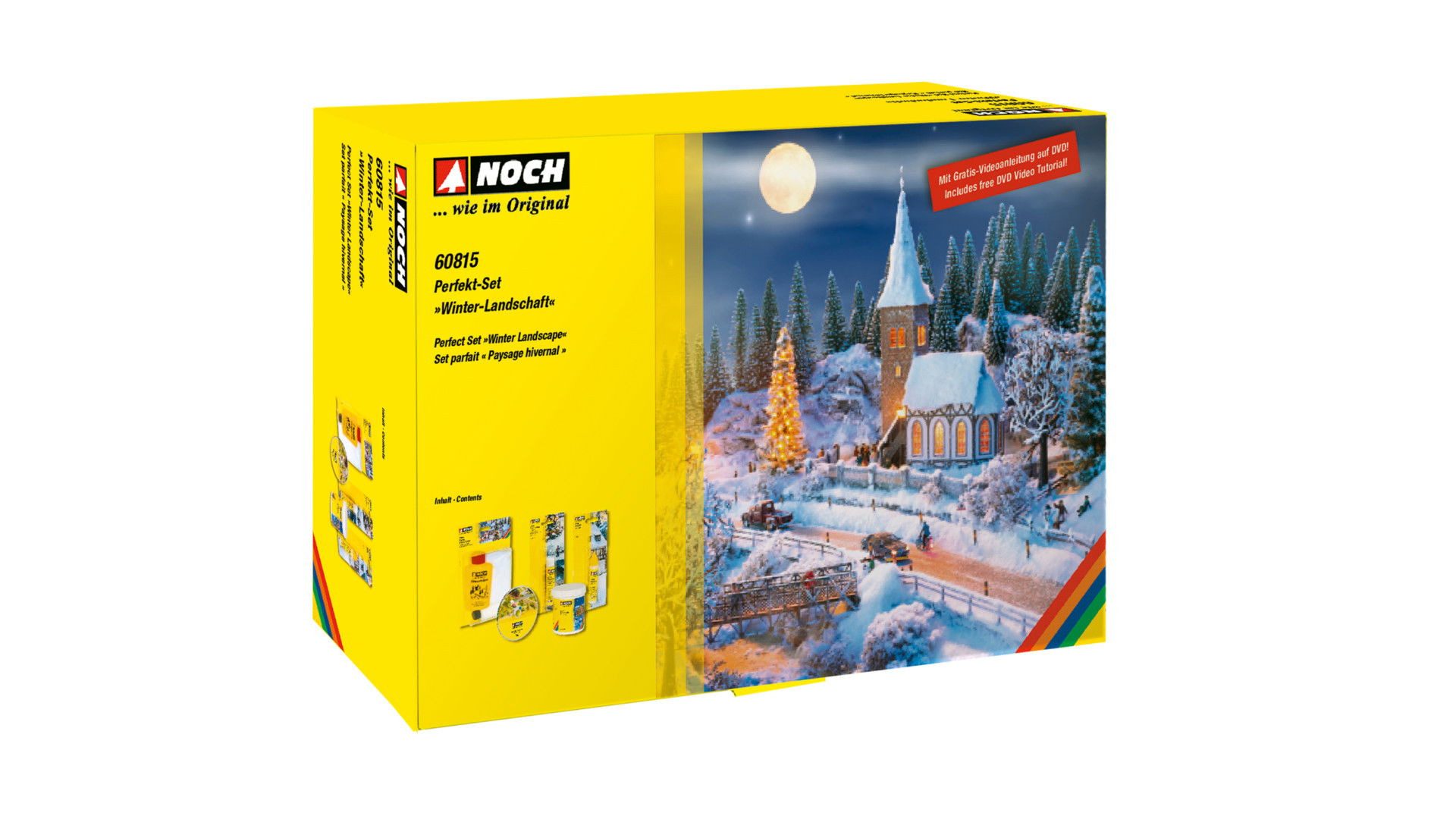 NOCH Krippen-Zubehör NOCH® Perfekt-Set „Winter-Landschaft“, mit Schnee-