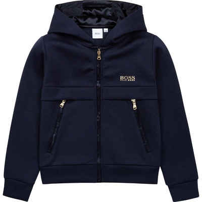 BOSS Trainingsjacke Hugo Boss Mädchen Trainingsjacke navy gold