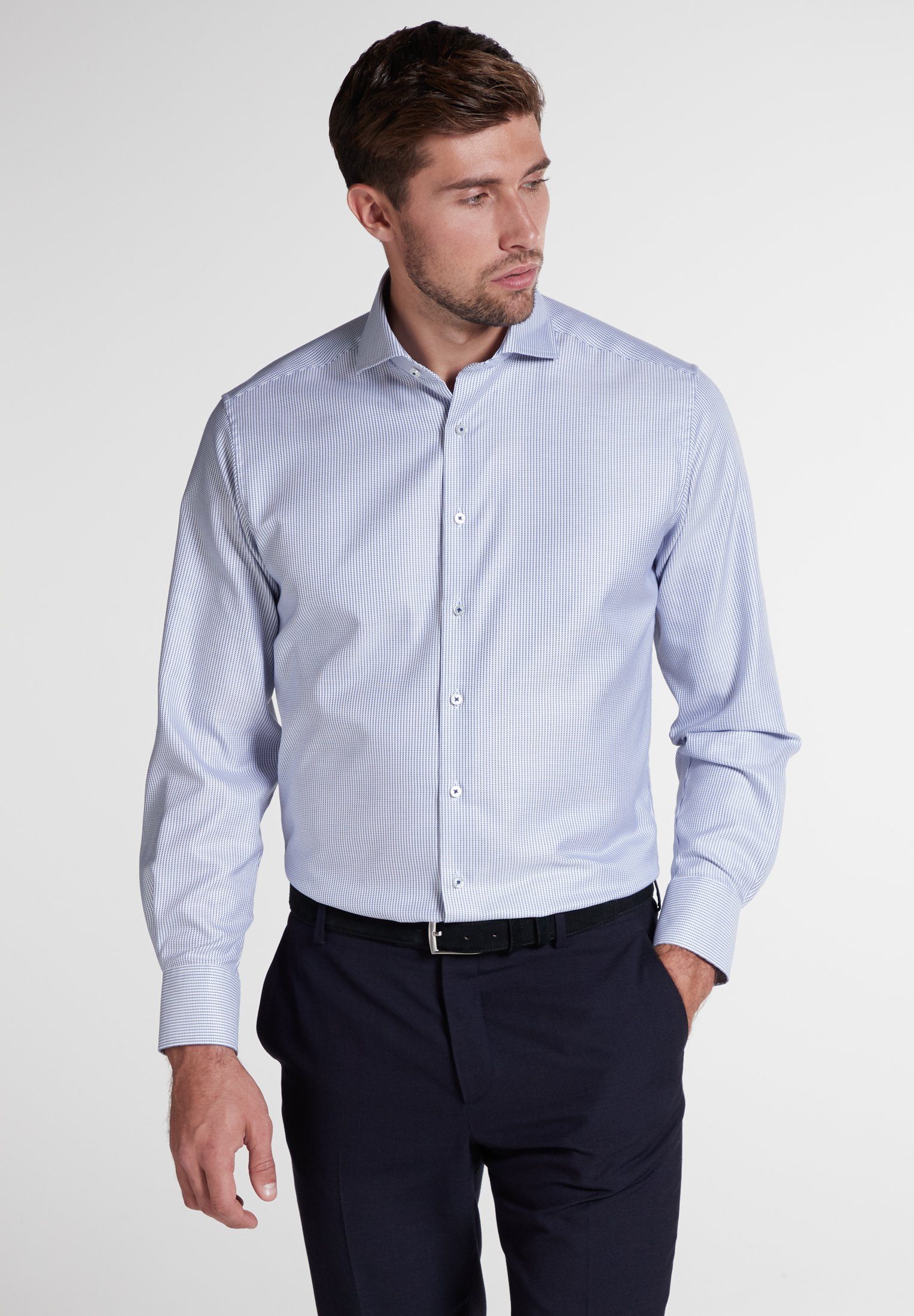 Modern Langarmhemd Hemd Eterna Twill Fit