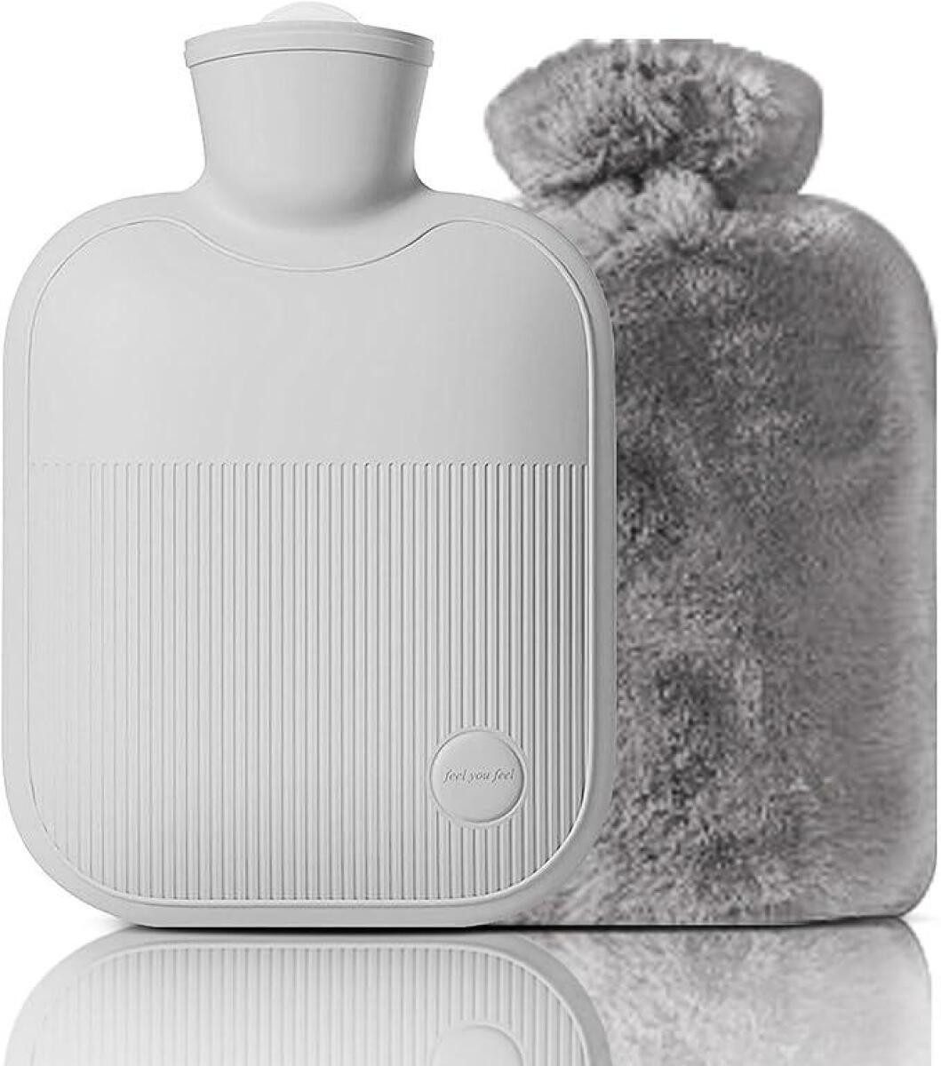 FELIXLEO Wärmflasche Wärmflasche mit Bezug, auslaufsicherer Wärmbeutel, (1-tlg)