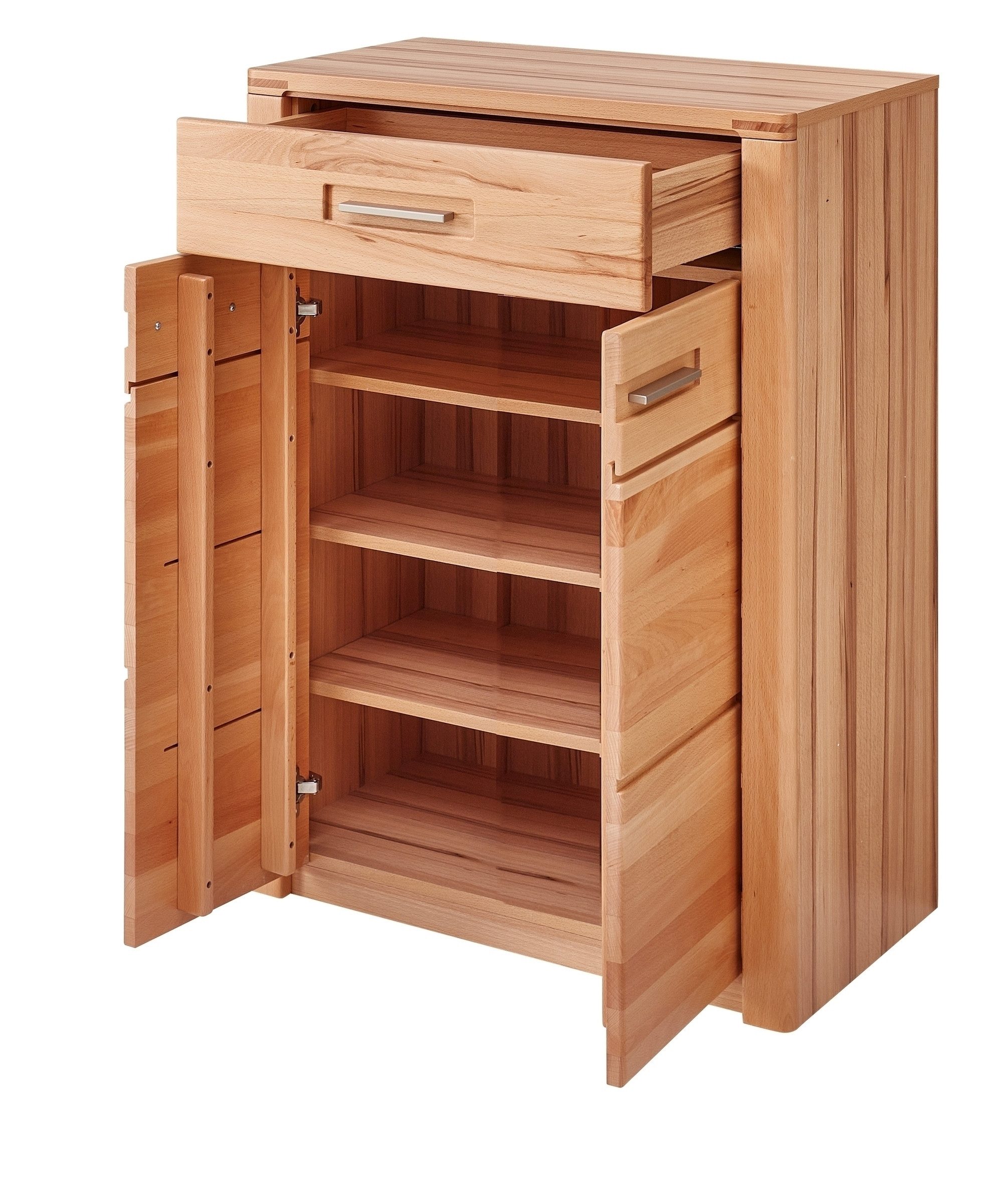 freiraum Garderoben-Set Nature One, (2-teilig) in Kernbuche, teilmassiv - 74x193x40cm (B/H/T)