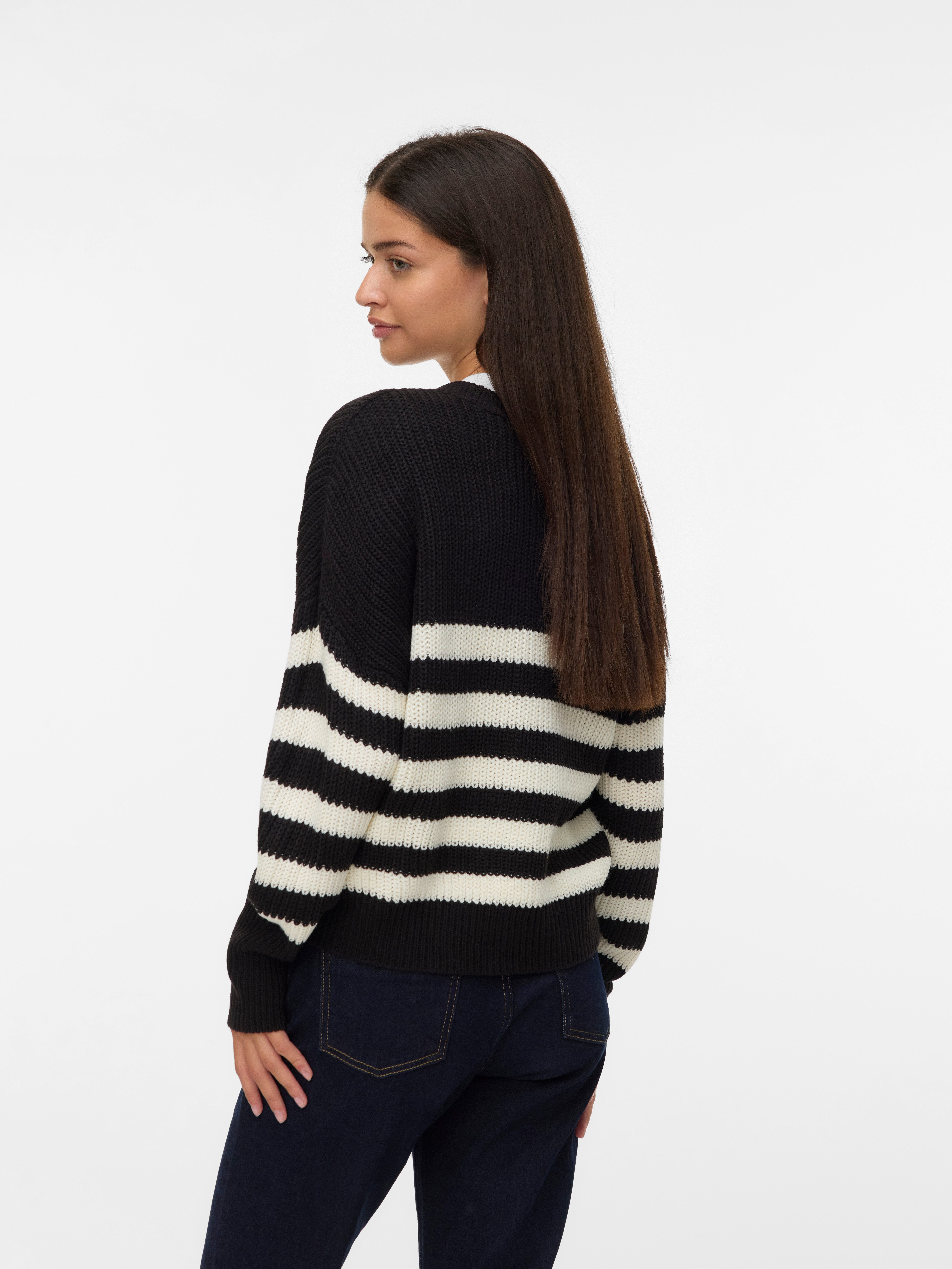Vero Moda Strickjacke VMLEA LS V-NECK günstig online kaufen