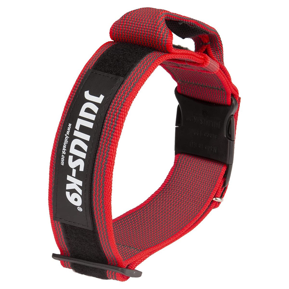 Julius-K9 Hunde-Halsband Halsband mit Griff rot