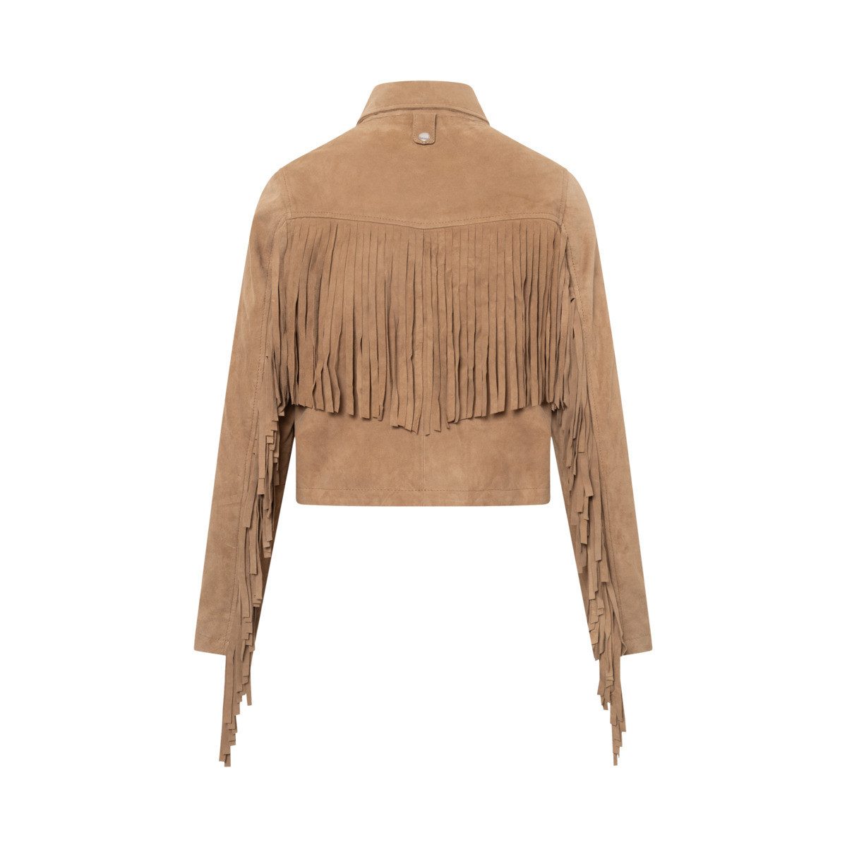 Bolongaro Trevor Lederjacke Nora Fringe Damen Bomberjacke, Freizeitjacke, Blazer, Pufferjacke, Übergangsjacke