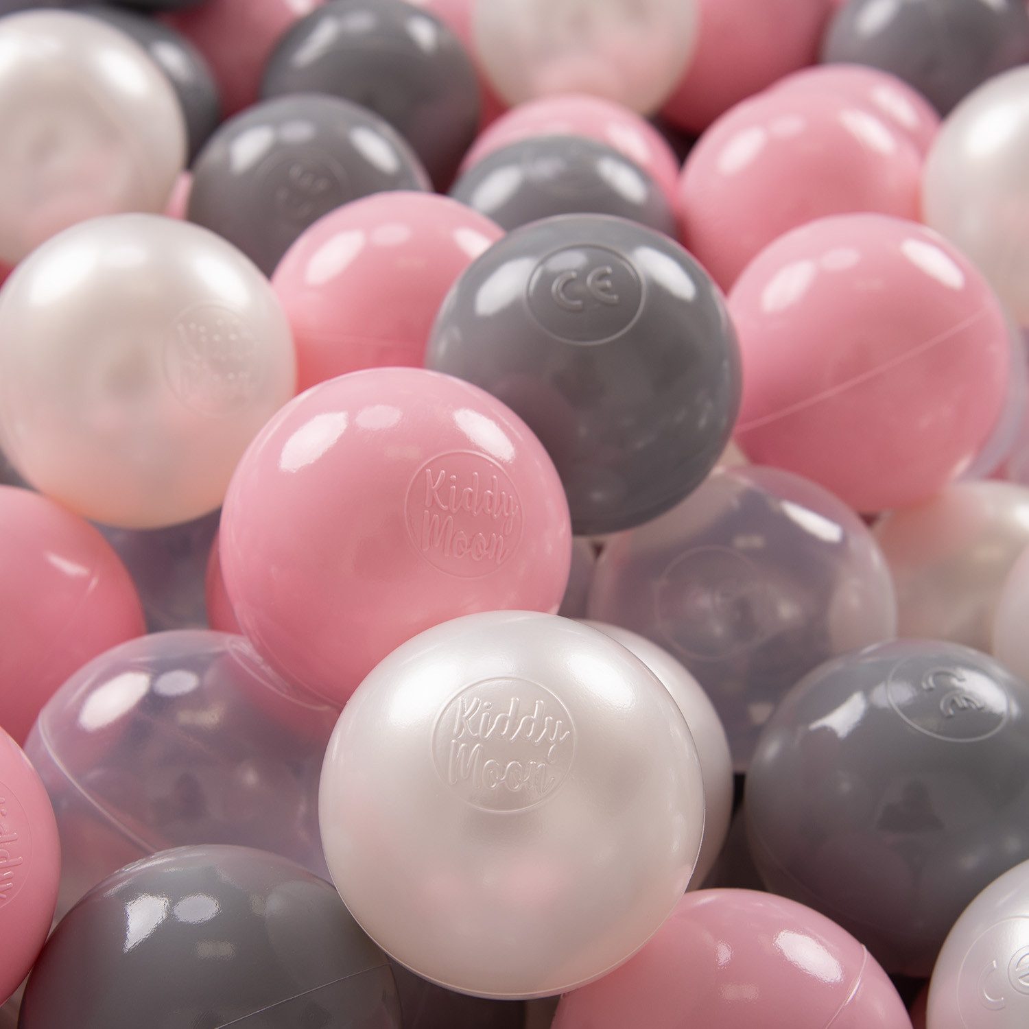 KiddyMoon Bällebad-Bälle ZK7 (Baby Plastikbälle Spielbälle, 50-St), Made in Europe