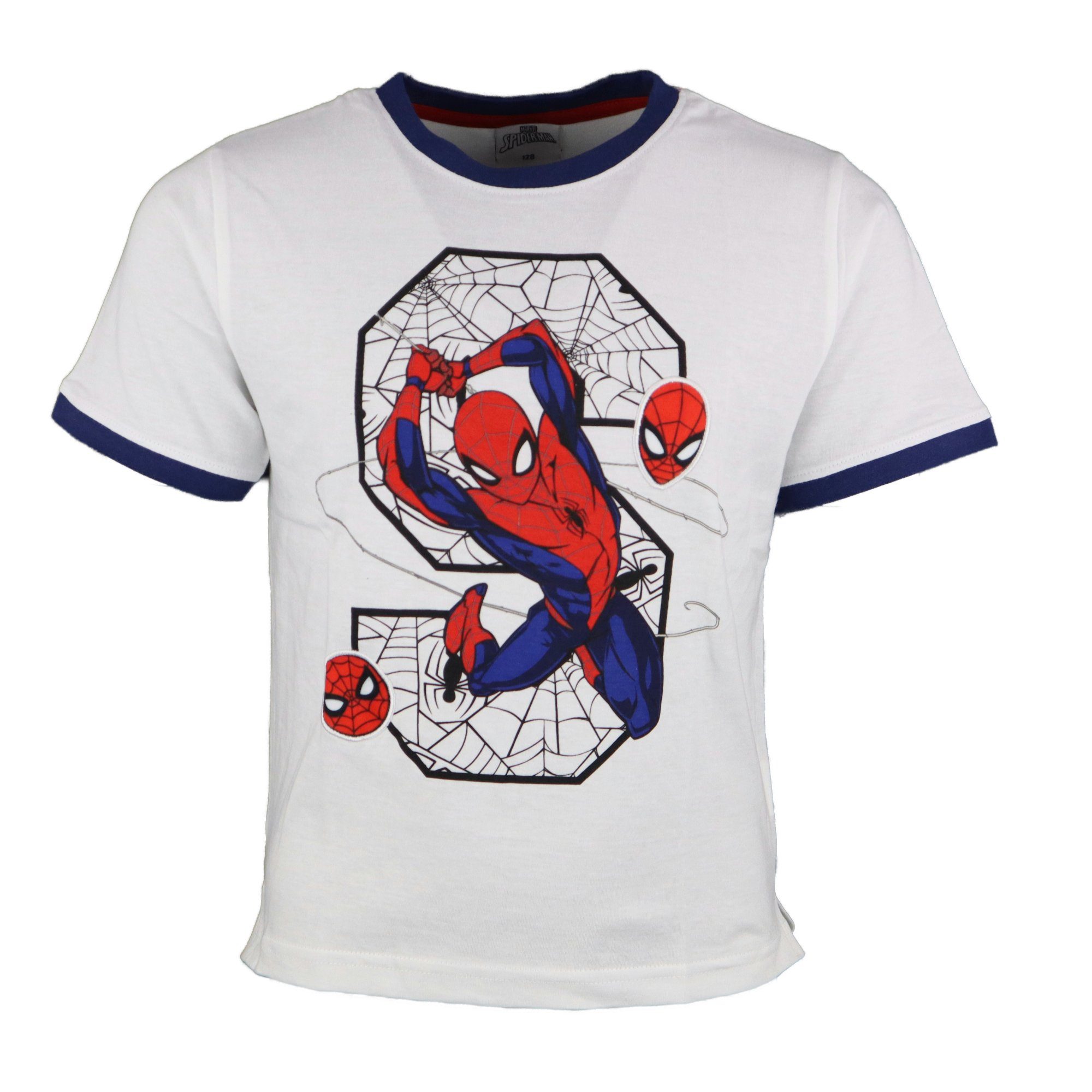 MARVEL Print-Shirt Marvel Spiderman Jungen Kinder kurzarm Shirt Gr. 104 bis 134