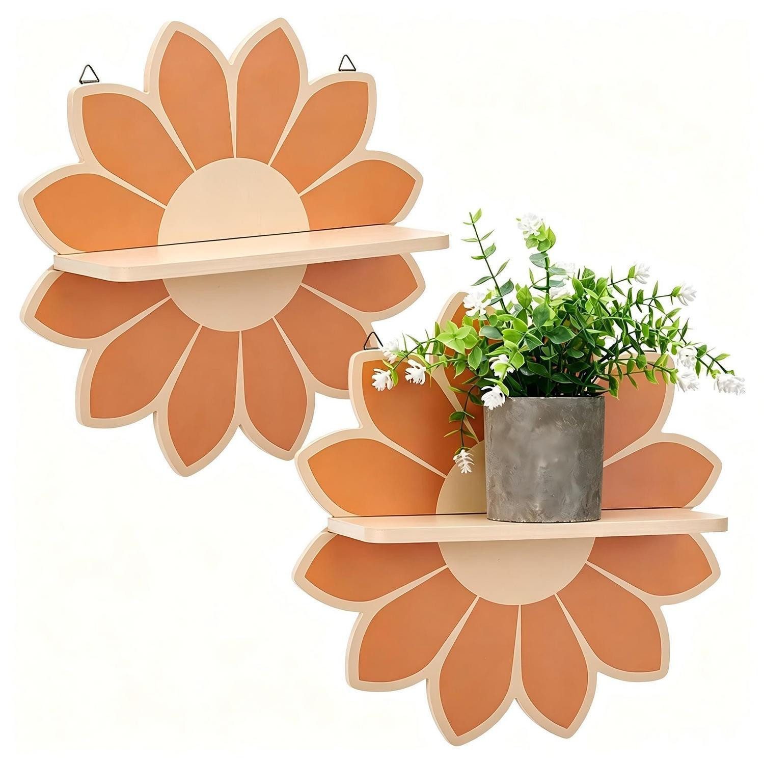 LuxusKollektion Wandregal Boho Wandregal 2er-Set, 2-tlg.
