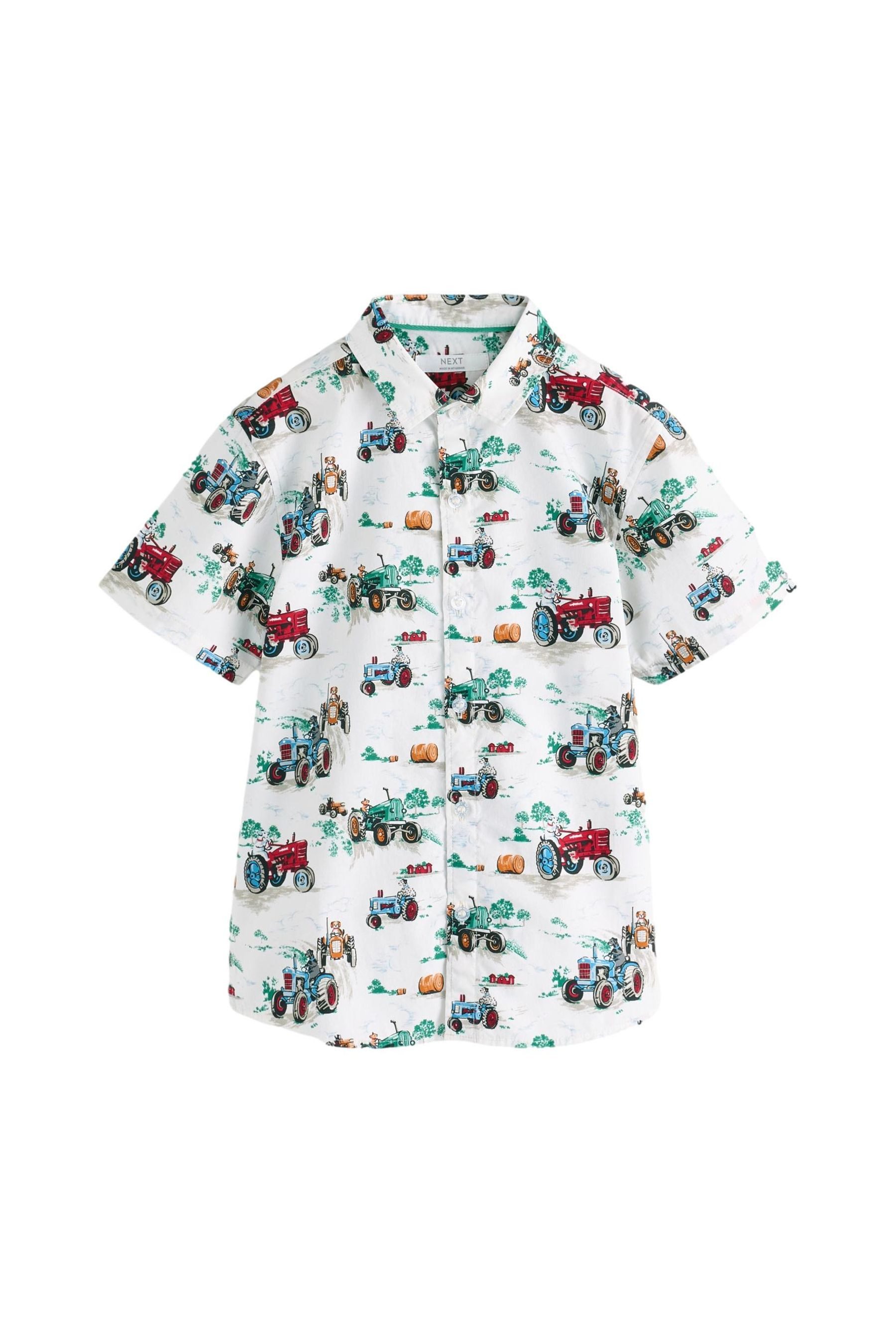 Next Kurzarmhemd Cath Kidston Kurzarmhemd aus 100 % Baumwolle (1-tlg)