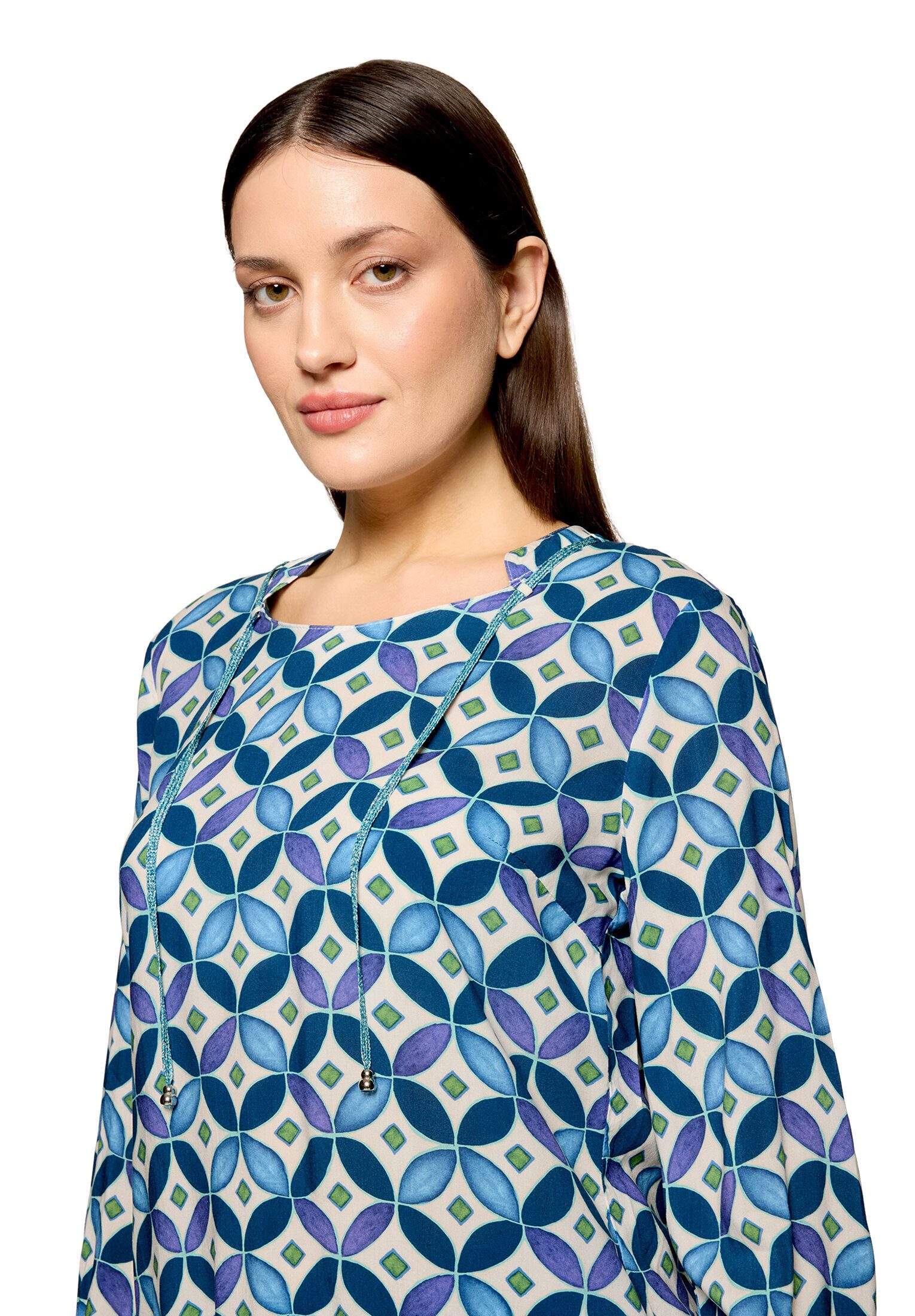 Cartoon Shirtbluse Damen mit Schnürung