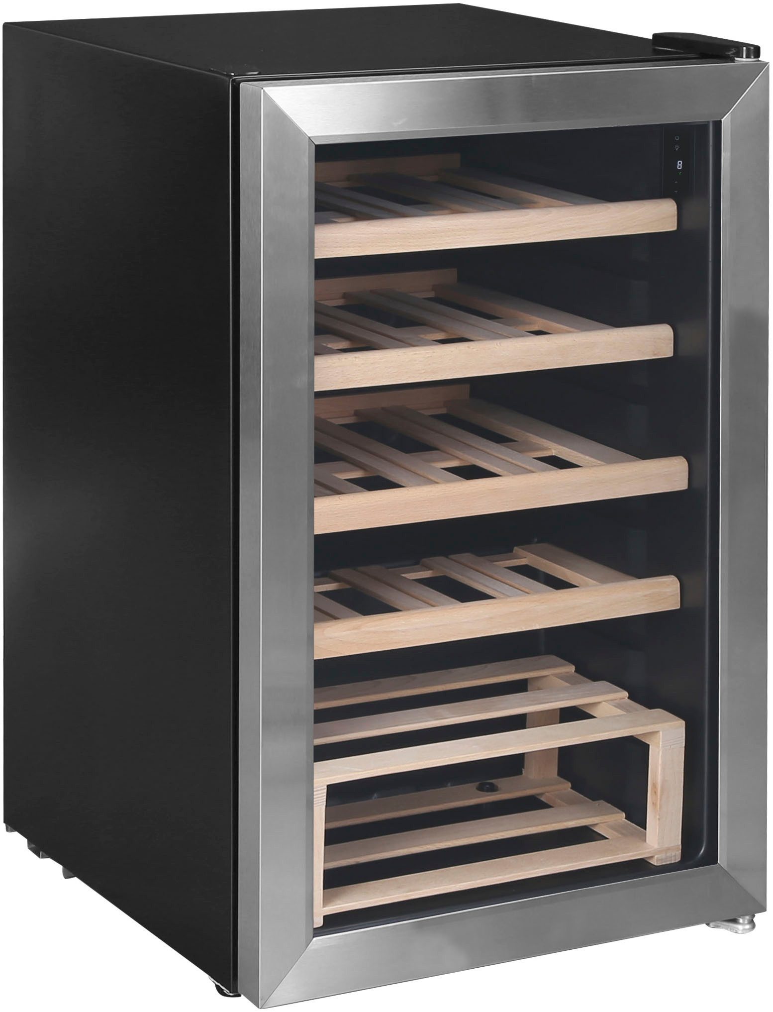 Hanseatic Weinkühlschrank HWC20FCBH-2, für 20 Standardflaschen á 0,75l,mit digitaler Temperaturanzeige, LED Beleuchtung