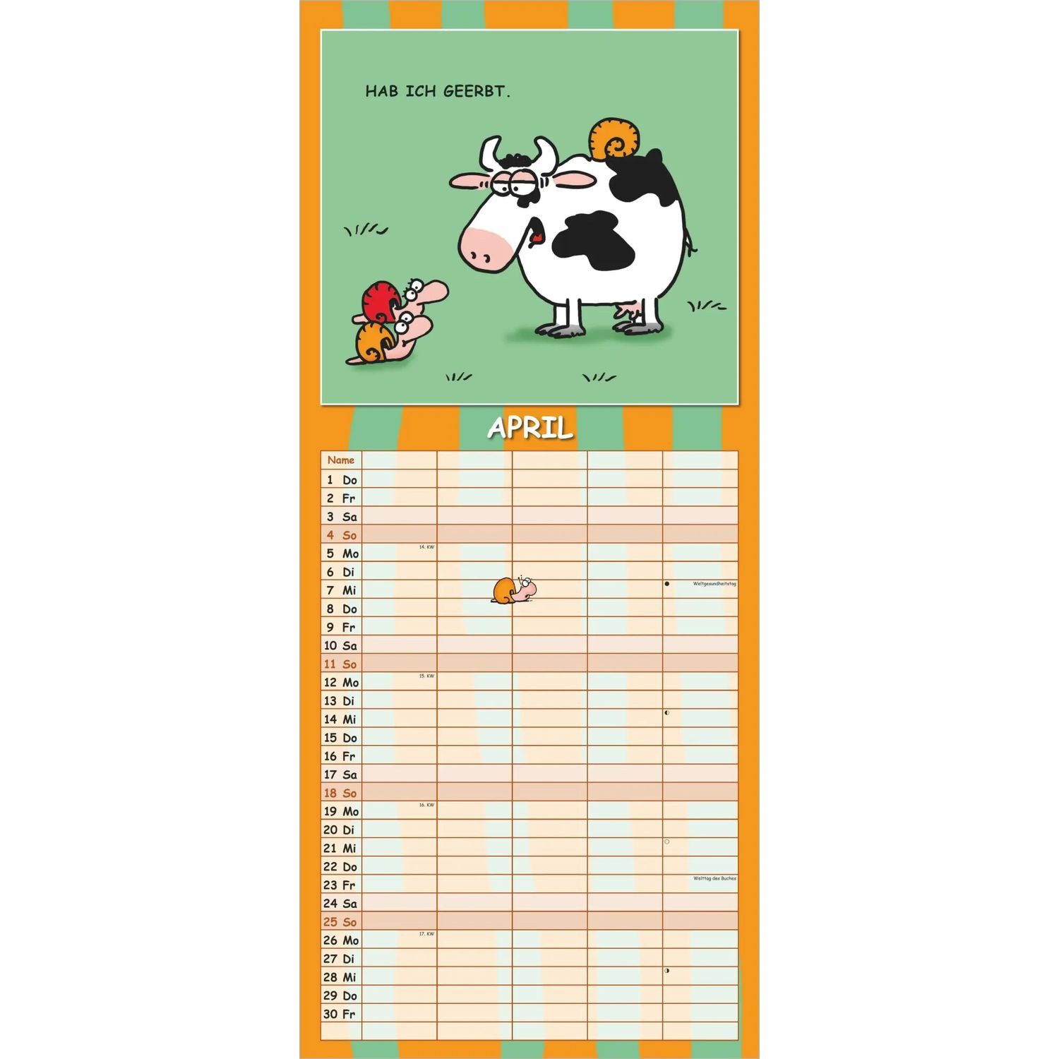 NEUMANN Wandkalender Lach mal wieder... Familienplaner 2027