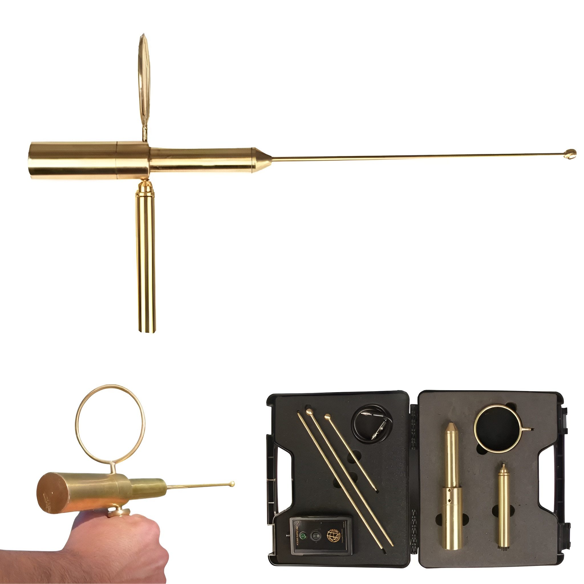 inovesis Metalldetektor Richtungsstab-Set – Outdoor-Hobby- und Beobachtungs-Experimentierset, Verschiedene Stufen ermöglichen das Beobachten der Antennenreaktionen.