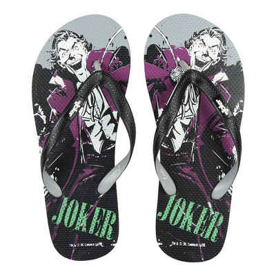 Batman DC Joker Herren Flip Flops Sandalen Zehentrenner Gr. 40 bis 44