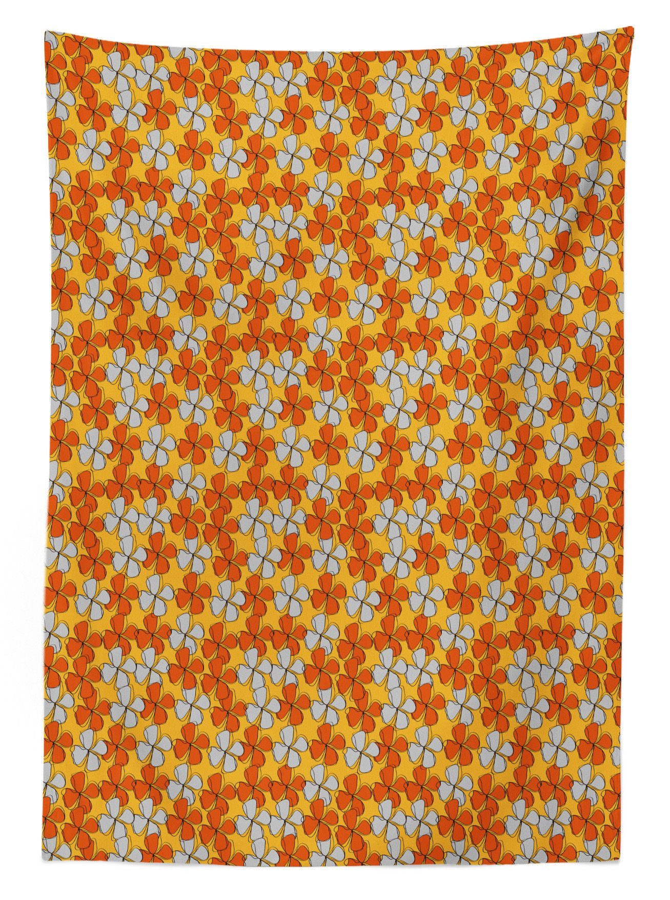 Abakuhaus Tischdecke Personalisiert Blumen Farben, Flora Herbst Bereich Farbfest geeignet Waschbar Außen Für Klare Abstrakt den