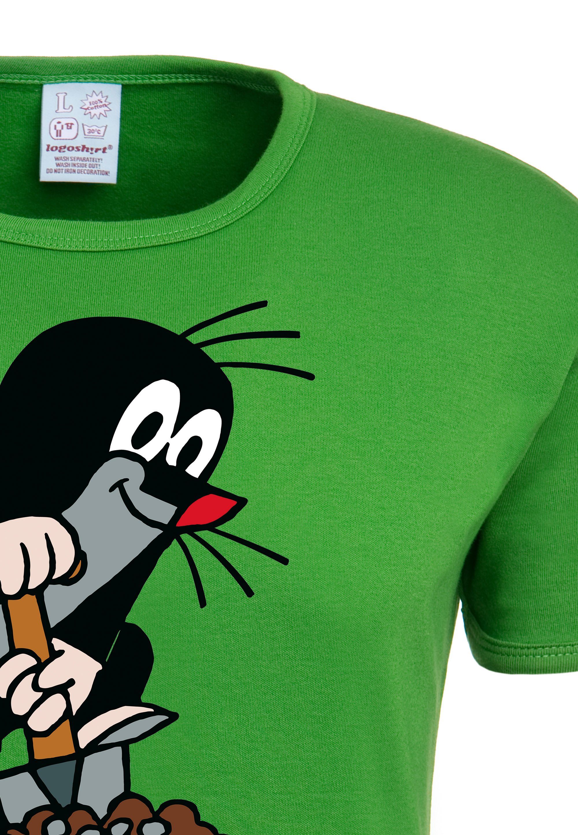 LOGOSHIRT T-Shirt lizenziertem kleine mit Maulwurf Originaldesign Der