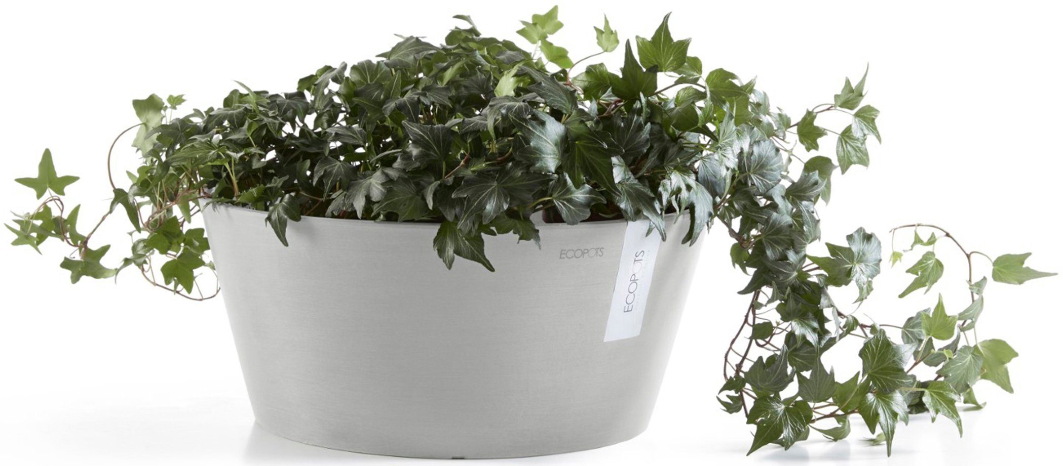 ECOPOTS Blumentopf Frankfurt 30 Weißgrau, für günstig online kaufen