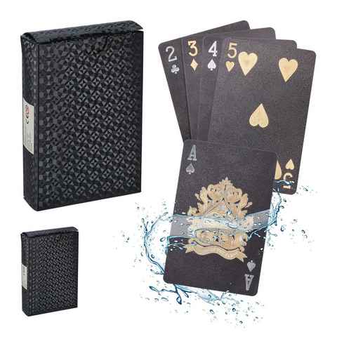 relaxdays Spiel, Kartenspiel Wasserfeste Pokerkarten 2 Decks