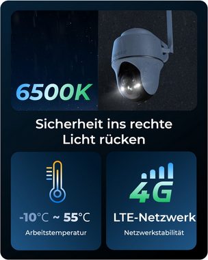 Reolink Go PT Ultra+Solar Panel 4G LTE Akku Überwachungskamera (Außenbereich, 8MP, 4K, Intelligente Erkennung, 355°&140° PTZ, mit 32GB microSD)