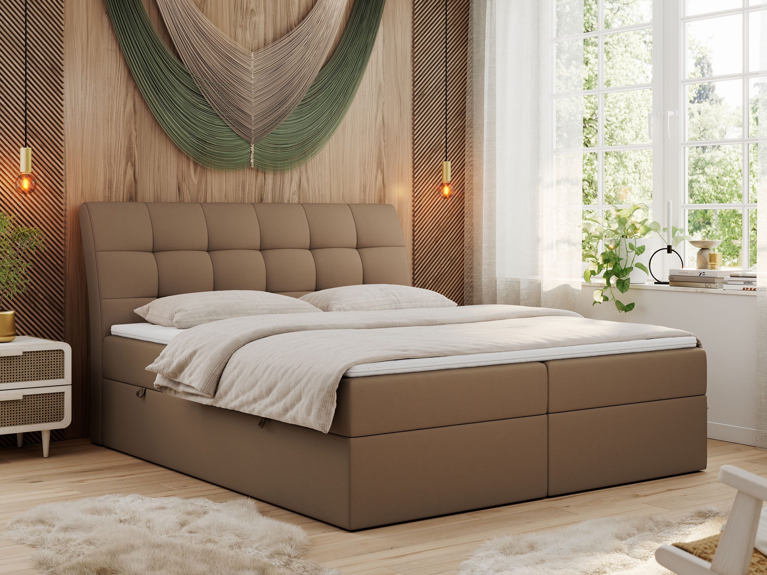 MKS MÖBEL Boxspringbett DIEGOS (Set, Topper günstig online kaufen