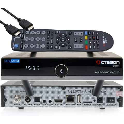 OCTAGON SF8008 4K UHD E2 DVB-S2X & DVB-C/T2 Linux Combo Receiver SAT-Receiver