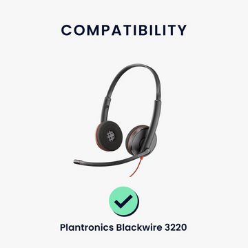 kwmobile 2x Ohrpolster für Plantronics Blackwire 3220 Ohrpolster (Schaumstoff Ersatz Ohr Polster für Overear Headphones)