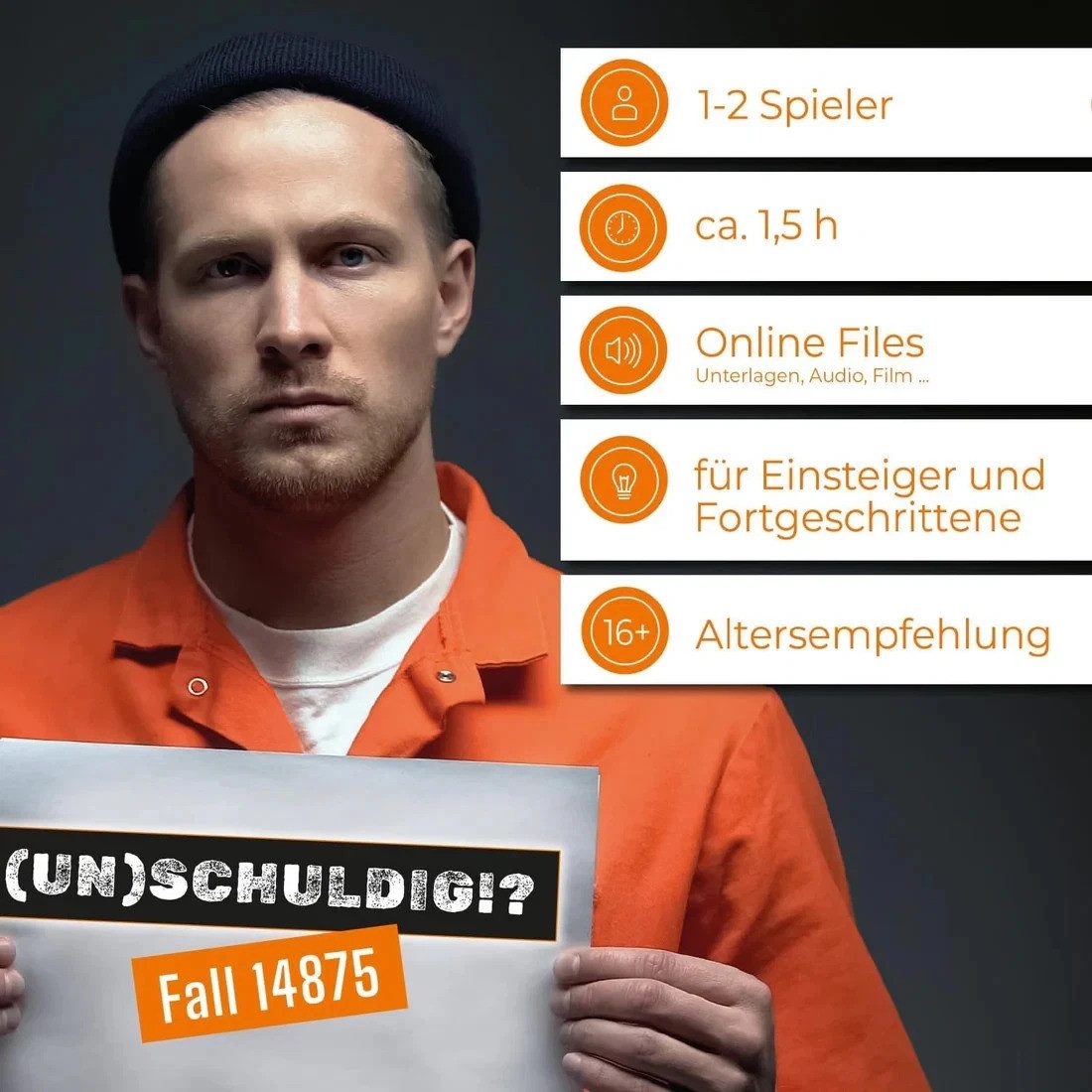 mitmach-krimi Spiel Fallakte, (Un) Schuldig!? – Krimispiel: Fall14875 Lenox Kaufmann