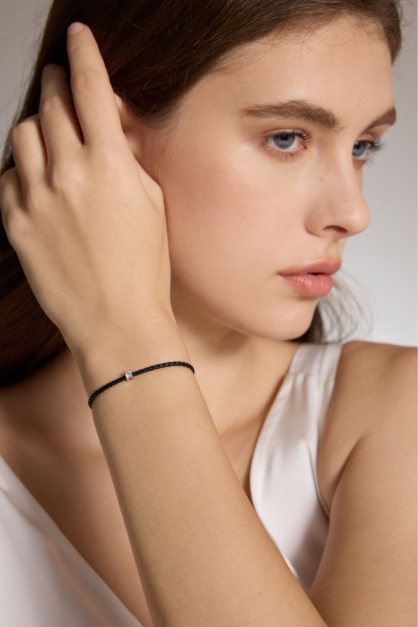 Sternvoll Armband Armband 750er Gold 0,1 ct Diamantarmband verstellbar Geschenkidee