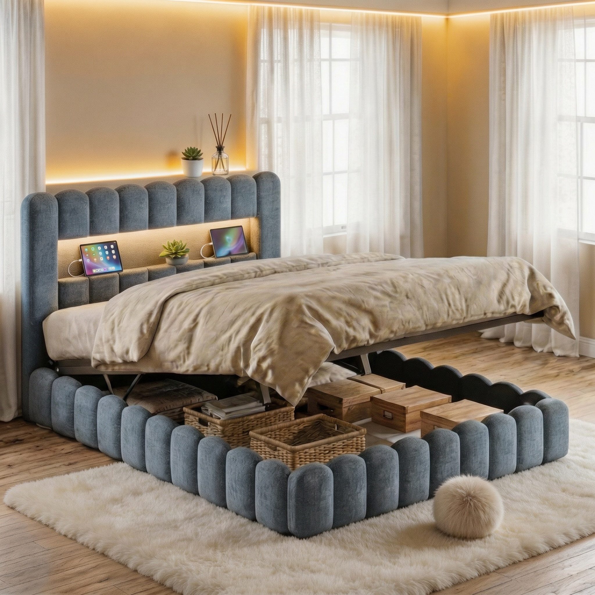 Polsterbett Doppelbett Jugendbett