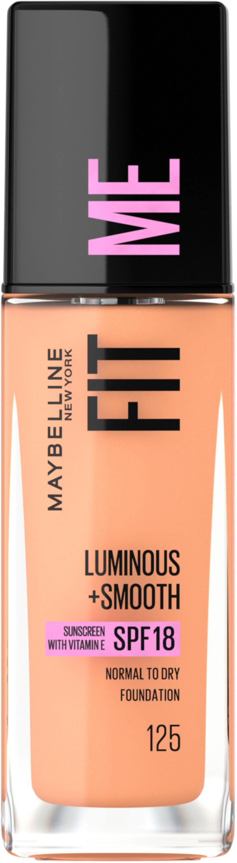 MAYBELLINE NEW YORK Foundation Fit Me! Liquid Make-Up, mit langanhaltender Formel