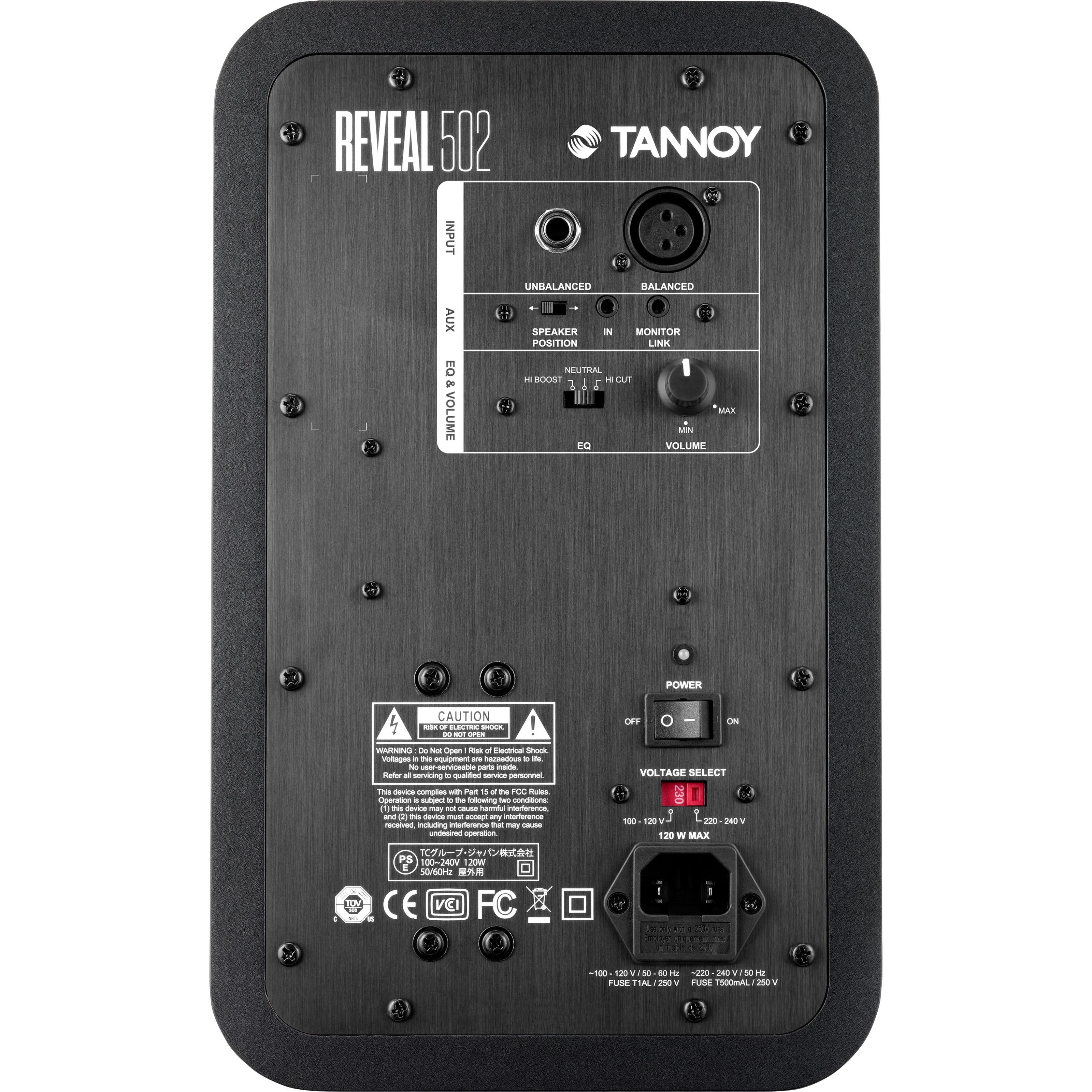 Tannoy Lautsprecher (Reveal 502 - Aktiver Studiomonitor)
