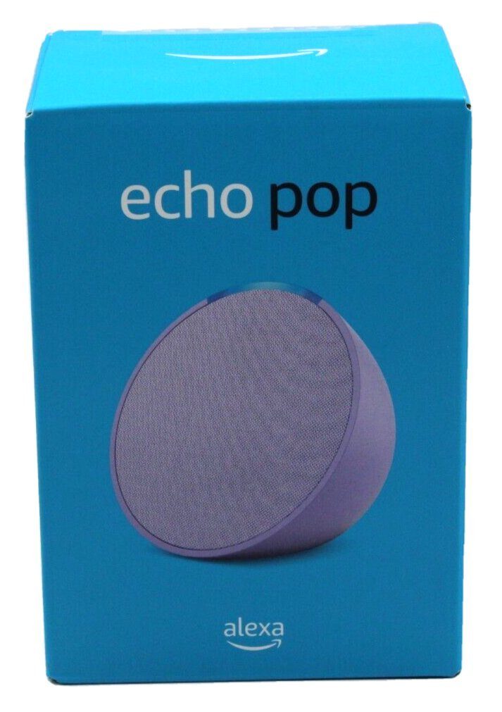 Amazon Echo Pop 2023 Kompakter & Smarter WLAN Bluetooth Lautsprecher Alexa Smart Speaker (WLAN (WiFi), Bluetooth, 15 W, voller Klang, mit Sprachsteuerung, Energiesparmodus)