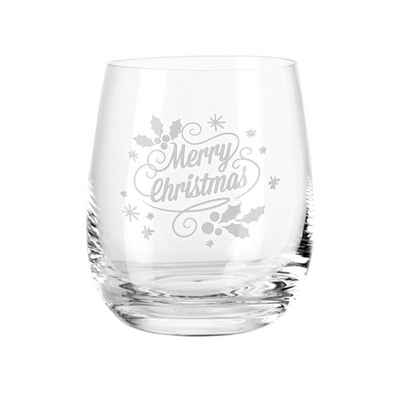 GRAVURZEILE Teelichthalter von Leonardo aus Glas mit Gravur - Weihnachtsdeko - Christmas Swirls, Geschenke für Frauen und Männer zu Weihnachten Nikolaus und Wichtel