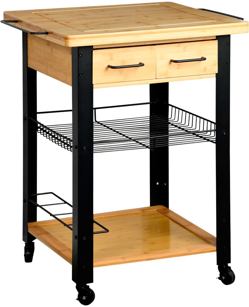 KESPER® Küchenwagen Rollwagen, FSC, mit geräumigem Metallkorb günstig online kaufen