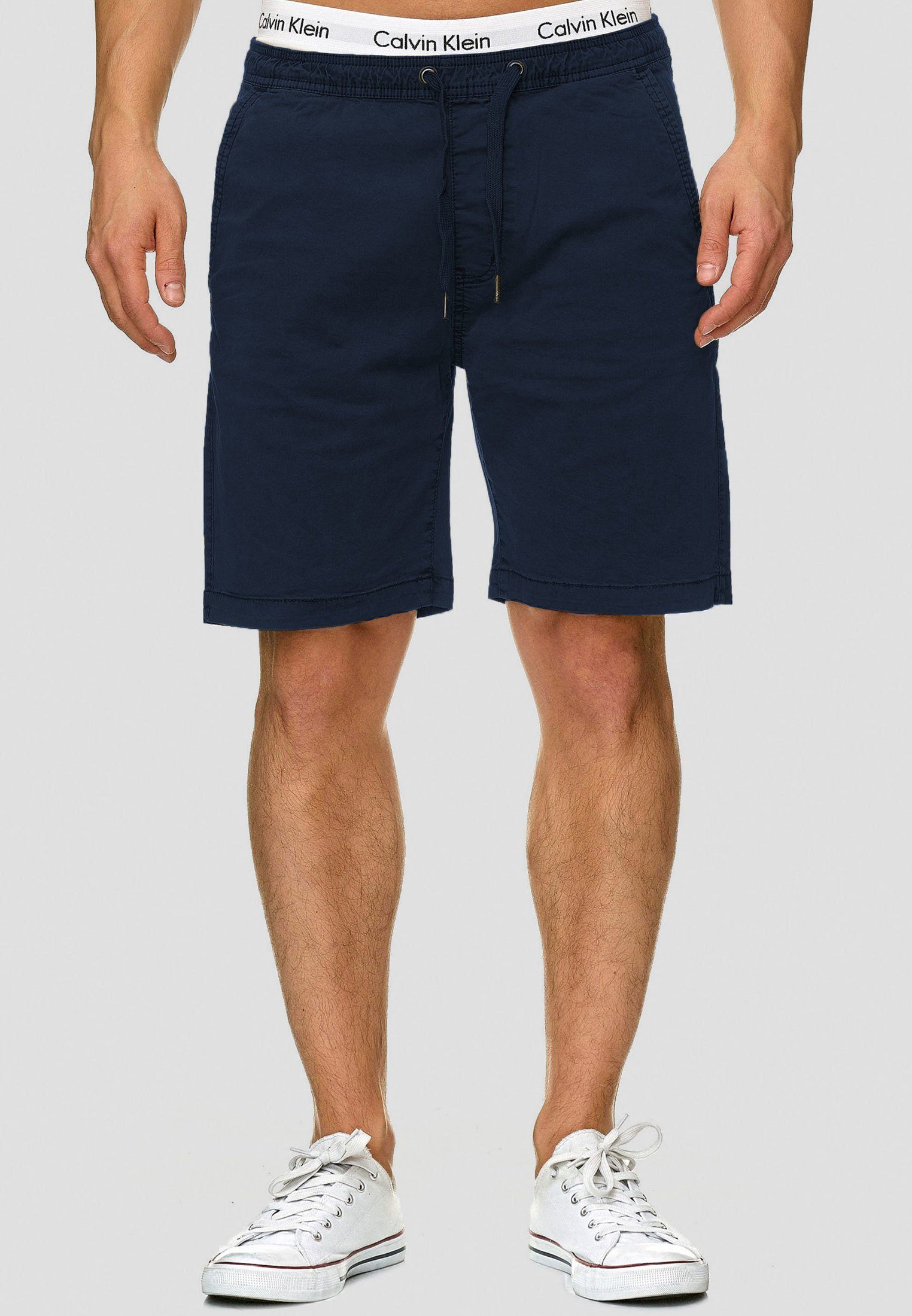 Navy Indicode Kelowna Chinoshorts