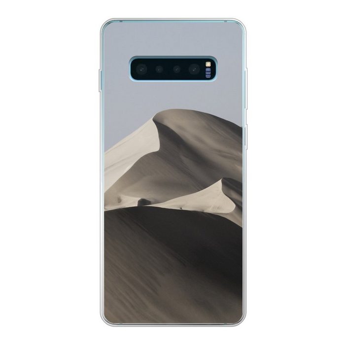 MuchoWow Handyhülle Hohe Sanddünen in der Wüste bei Peru Phone Case Handyhülle Samsung Galaxy S10+ Silikon Schutzhülle