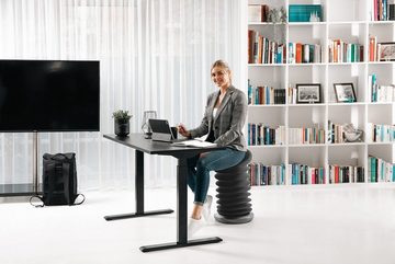TOPSTAR Bürostuhl Sitzhocker, Sitness 4D, Kunstfaser, Grau, Ø 36 cm