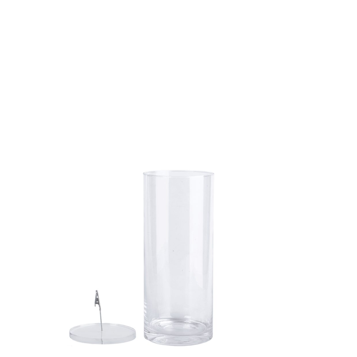 CreaFlor Home Dekovase, Farbe: Transparent, Höhe: 30cm