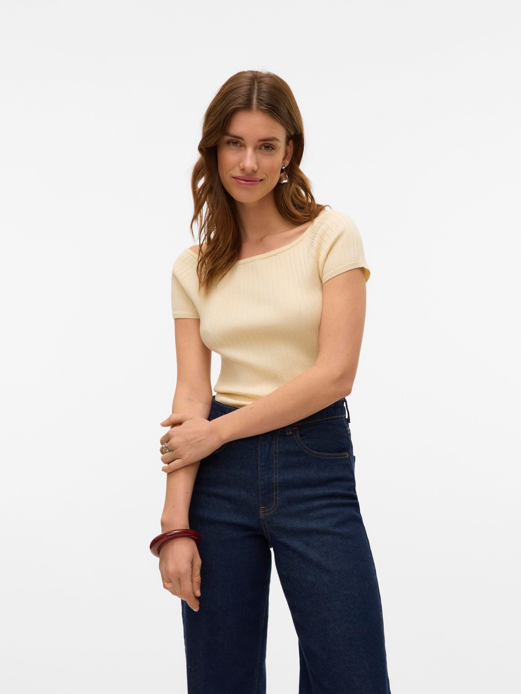 Vero Moda Stricktop VMPOPPY SS OFF SHOULDER TOP VMA NOOS günstig online kaufen