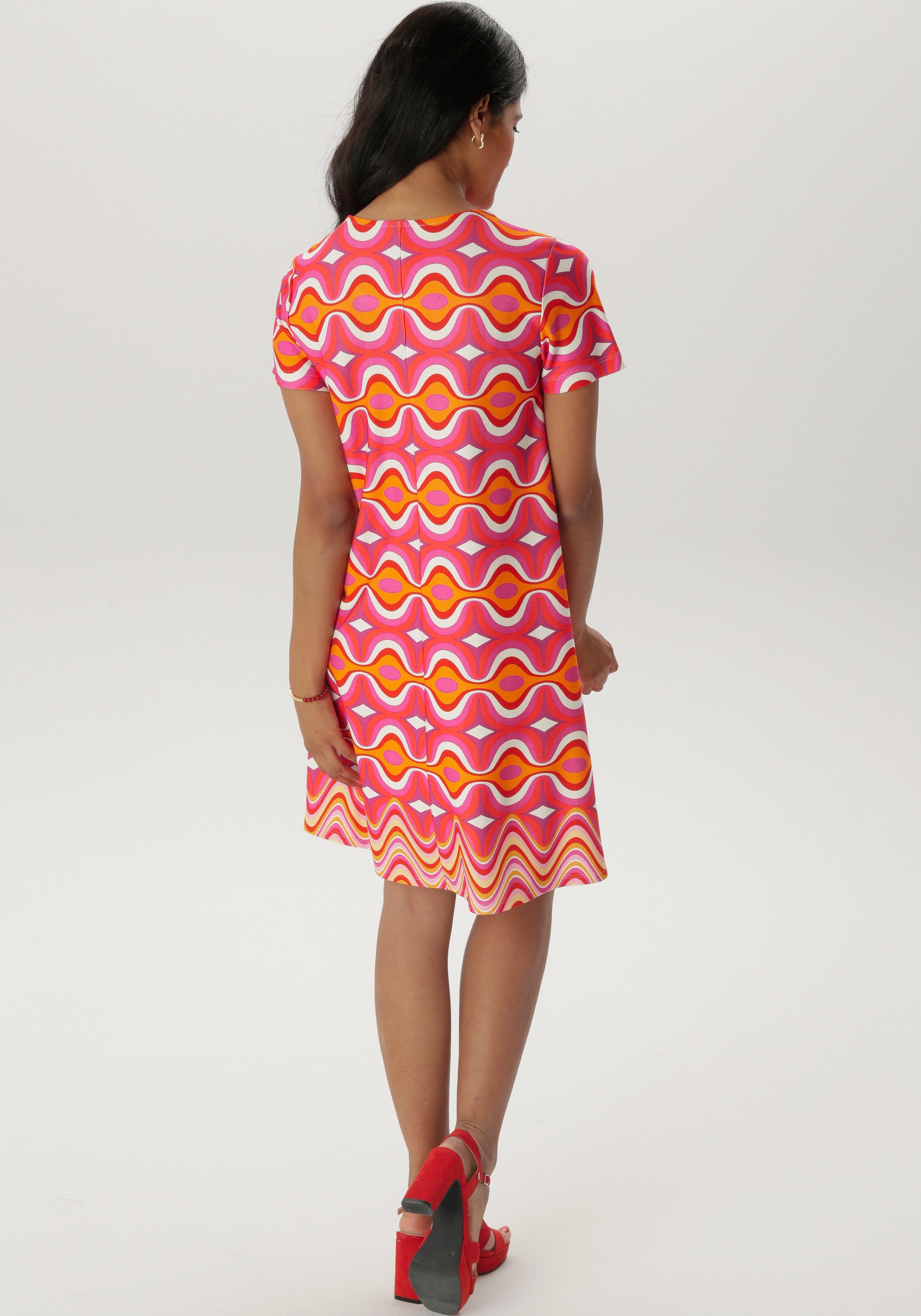 Aniston SELECTED Jerseykleid in leichter A-Linien-Form