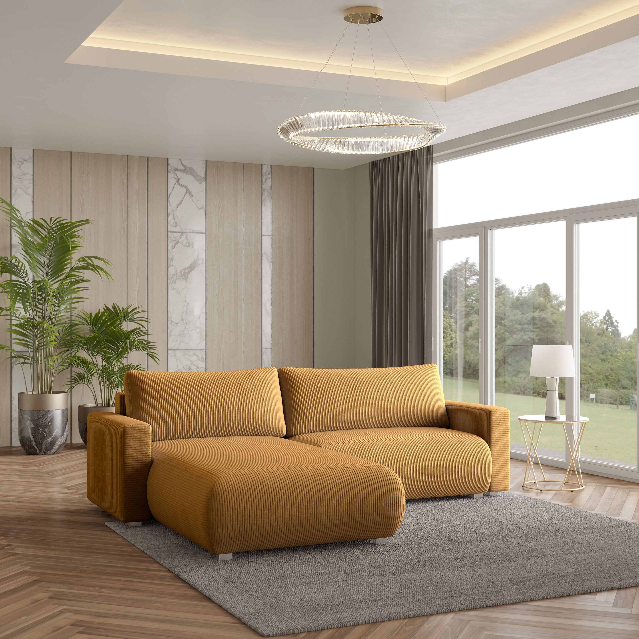 Masseno Ecksofa TURIN mit Schlaffunktion L-Form, günstig online kaufen