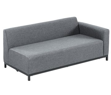 Dehner Gartenlounge-Set Amsterdam, 4-teilig inkl. Sofa, Tisch, Sessel, Komfortables Loungesofa mit UV-beständigen, wasserabweisenden Polstern