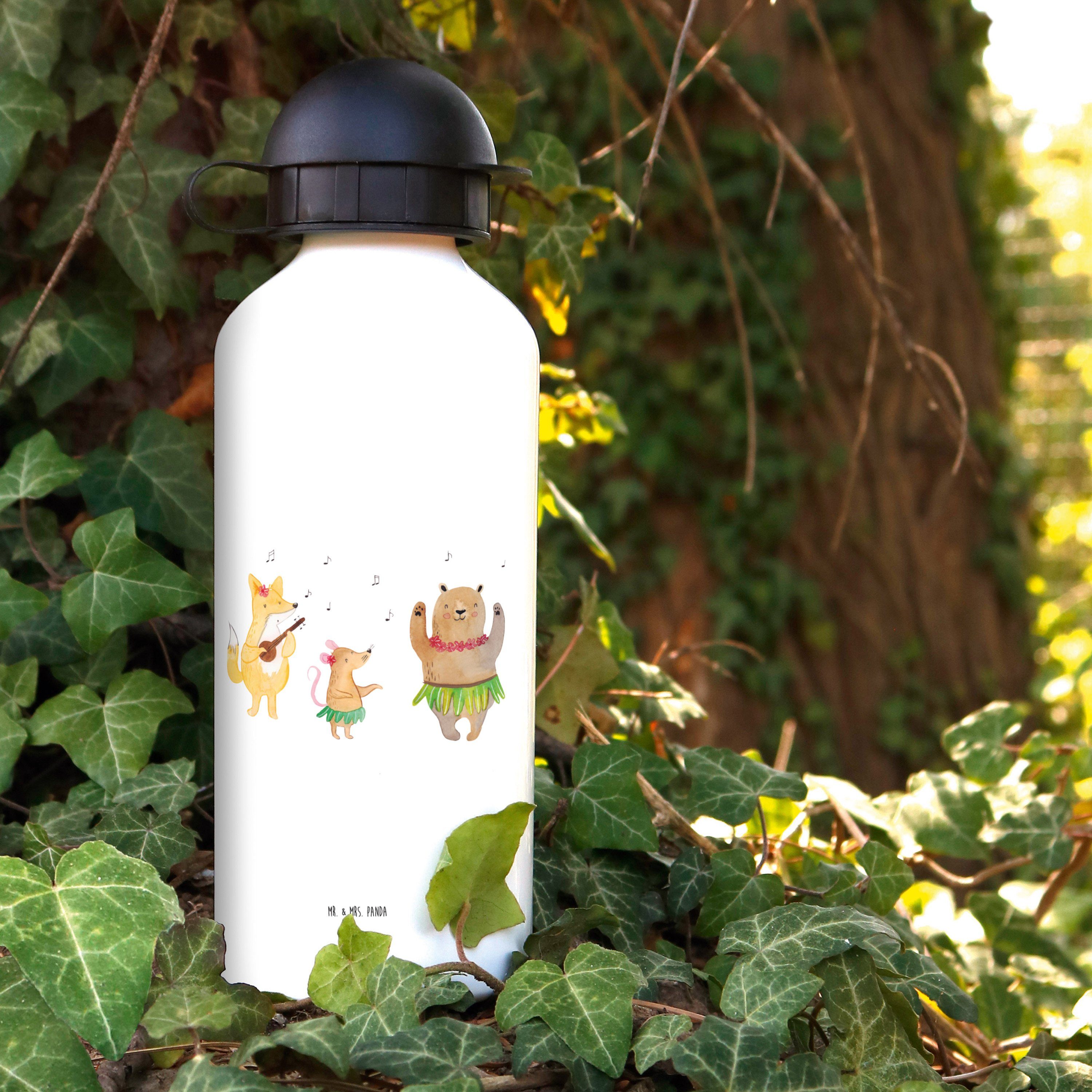 Mr. & Mrs. Kids, - Mädchen, Aloha - Panda Trinkflasche Kindertrinkflasche Weiß Geschenk, Waldtiere