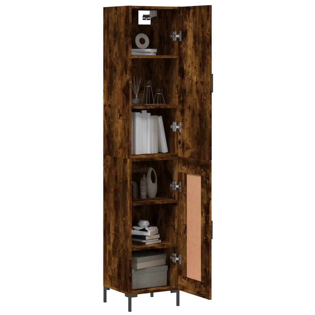 vidaXL Highboard Highboard Räuchereiche 34,5x34x180 cm günstig online kaufen