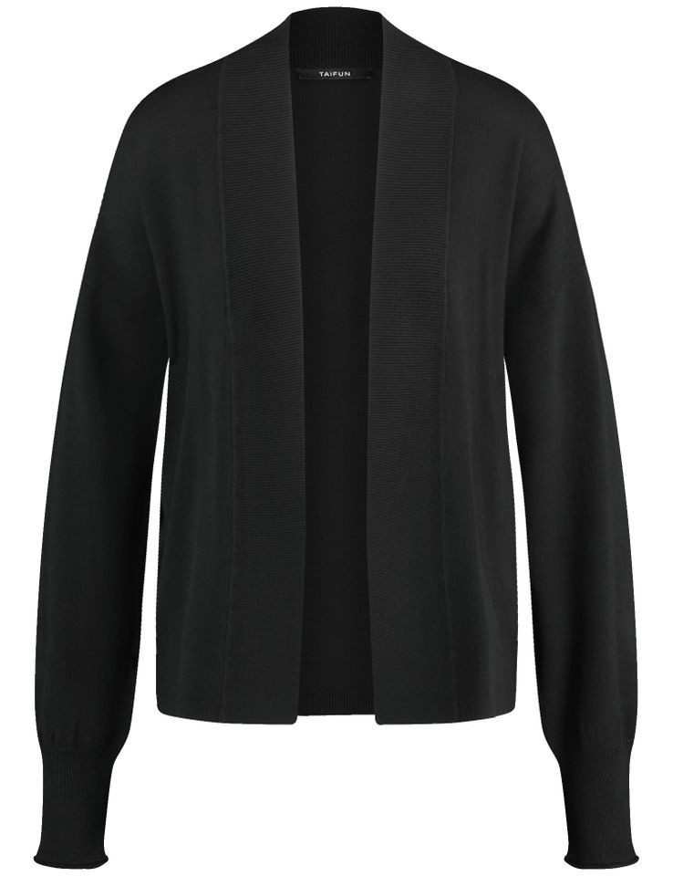 Taifun Strickjacke - eleganter Cardigan Basic - Offene Strickjacke
