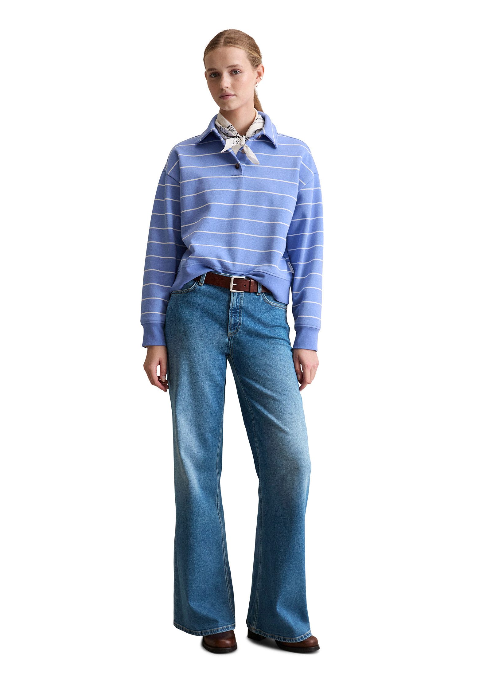 Marc O'Polo DENIM Sweatshirt aus reiner Bio-Baumwolle