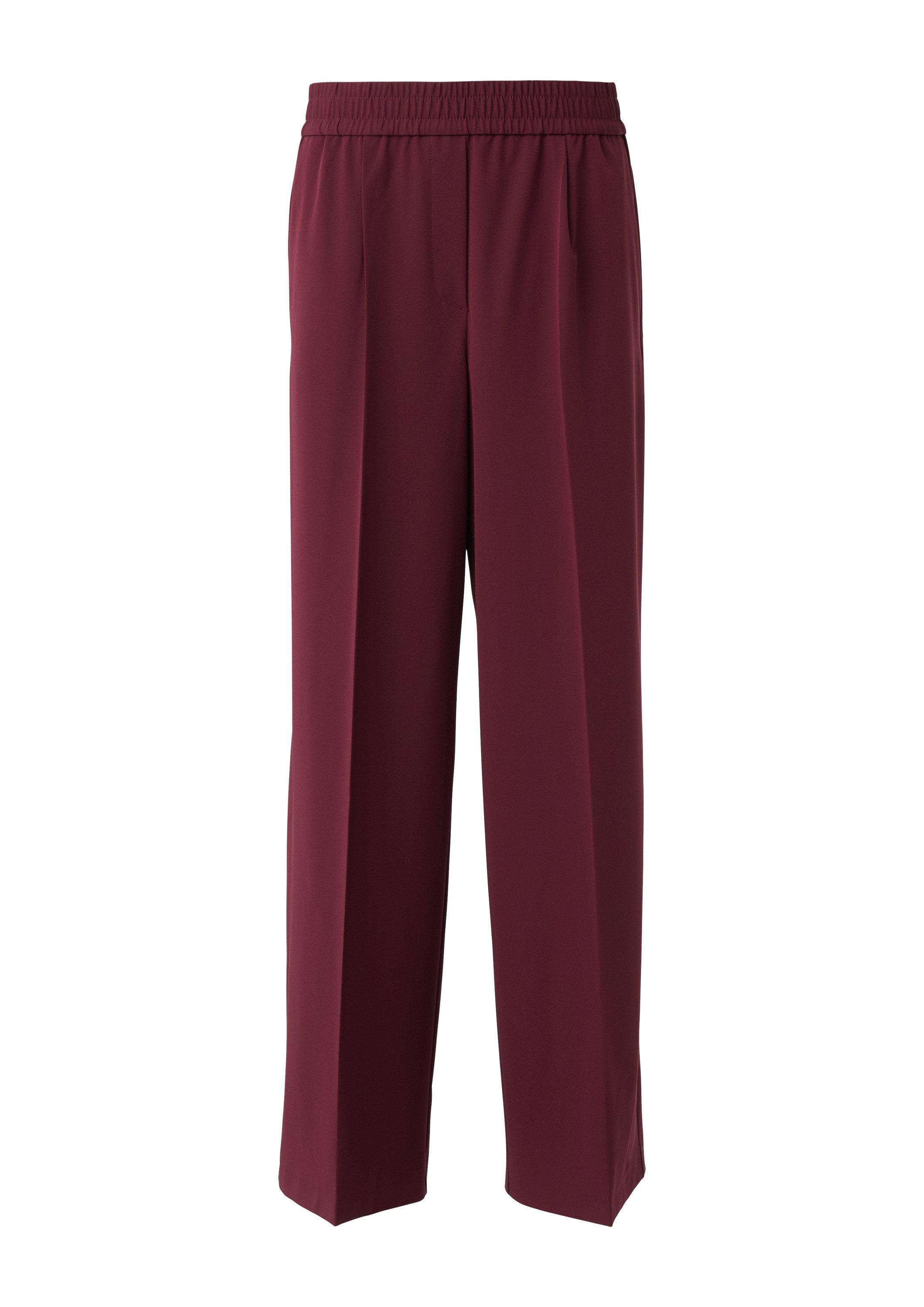 comma Chinos Hose Wide-Leg-Hose aus Jersey mit Elastikbund günstig online kaufen