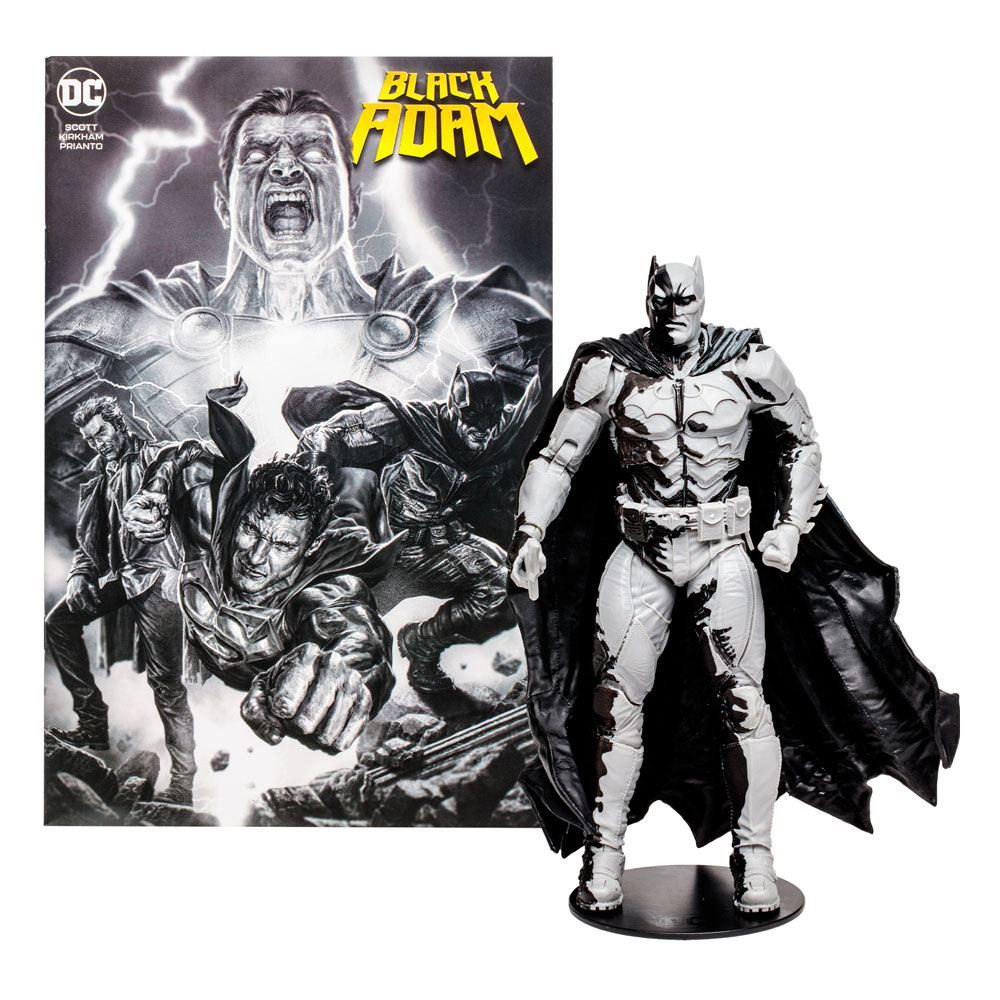 McFarlane Toys Actionfigur DC Direct & Comic Black Adam Batman Line Art Variant (SDCC)