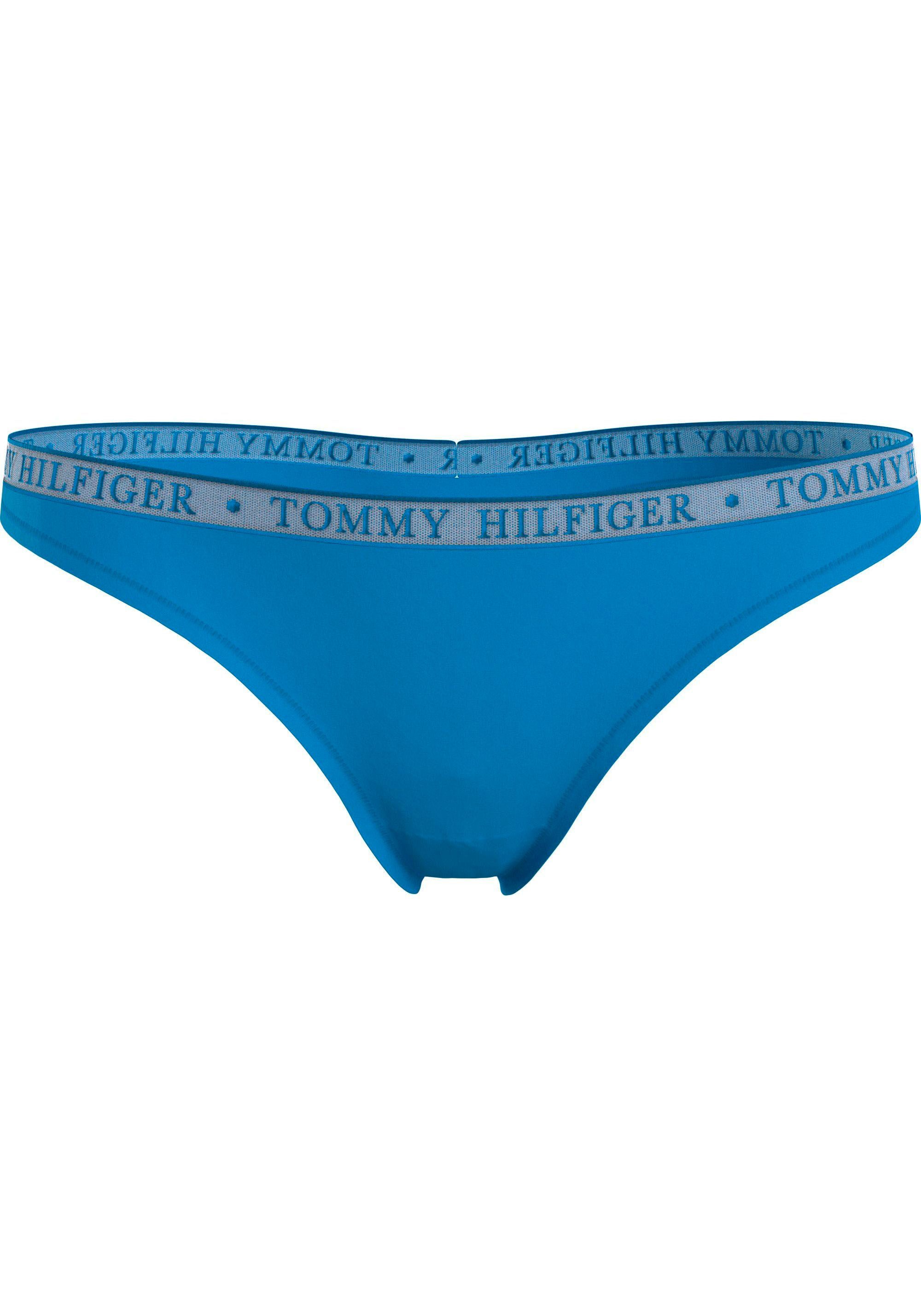 Tommy Hilfiger Underwear T-String 3er-Pack) SIZES) Tommy Hilfiger 3P LACE (EXT mit Logobund THONG (Packung, Pink_Dawn/Glam_Blue/Desert_Sky