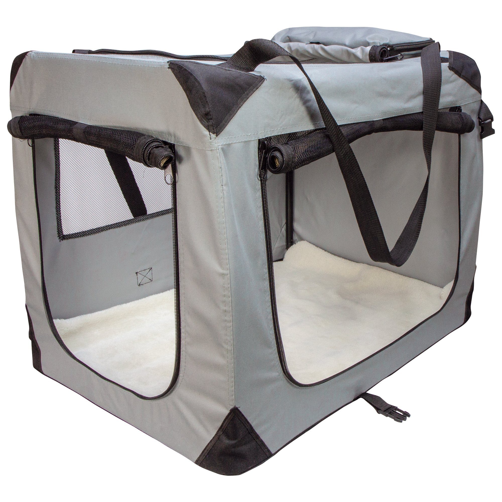 Hunde-Transportbox Faltbare Hundebox Luxory, Höhe zusammengefaltet: ca. 6 cm