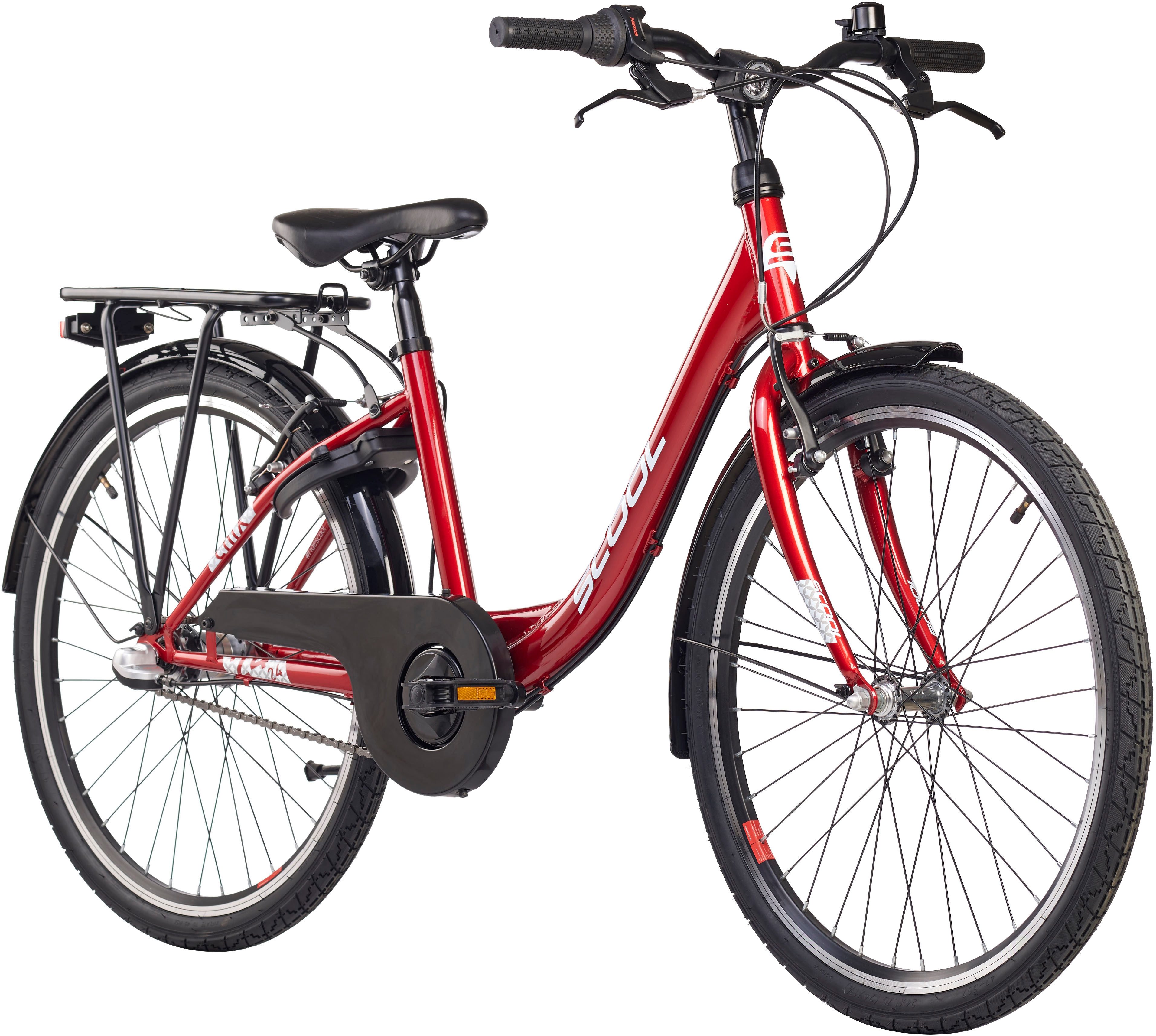 S’COOL Kinderfahrrad S'COOL chiX, 3 Gang Shimano, Nabenschaltung